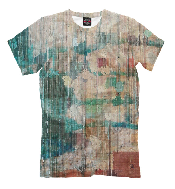 Мужская футболка с изображением Впечатление цвета Серый