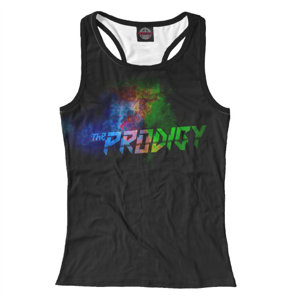 Женская майка-борцовка с притом The Prodigy цвета Белый Женская майка-борцовка с изображением The Prodigy цвета Белый