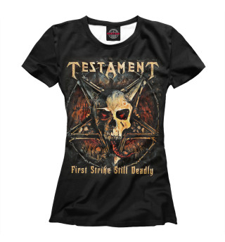Женская футболка Testament