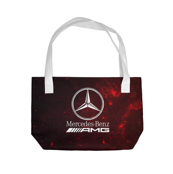 Пляжная сумка с изображением Mersedes-Benz AMG цвета 