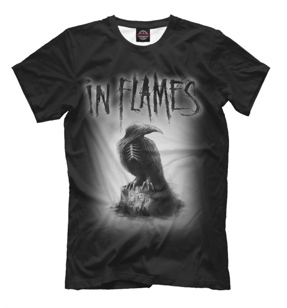Мужская футболка с изображением In Flames цвета Черный