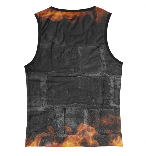 Женская майка с притом Fight Club Akhmat цвета Белый Женская майка с изображением Fight Club Akhmat цвета Белый