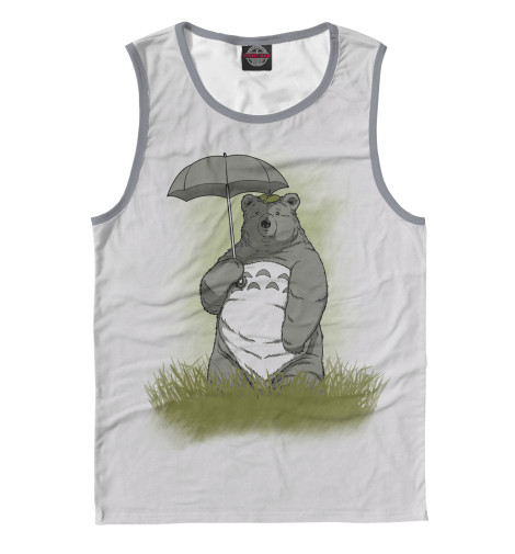 

Майки Print Bar, Белый, Bear Totoro