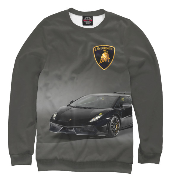 Свитшот для мальчиков с изображением Lamborghini цвета Белый