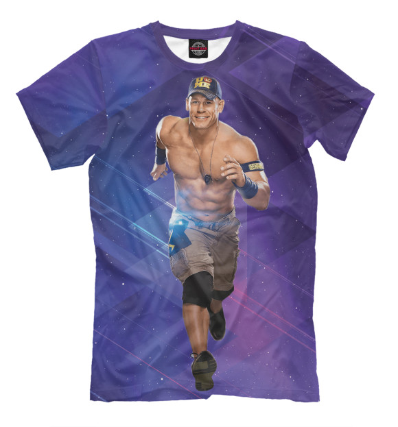 Мужская футболка с изображением John Cena цвета Серый