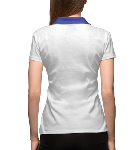 

Поло Print Bar, Белый, Рыжий