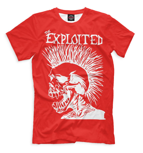 Мужская футболка с изображением The Exploited цвета Темно-розовый