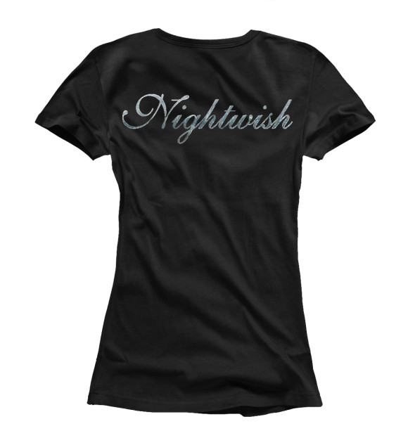 Футболка для девочек с изображением Nightwish цвета Белый