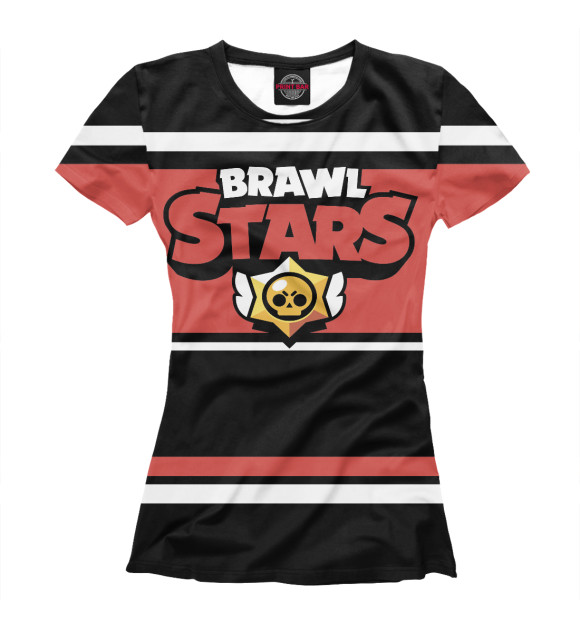 Футболка для девочек с изображением Brawl Stars цвета Белый
