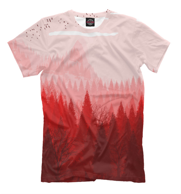 Мужская футболка с изображением Firewatch цвета Молочно-белый