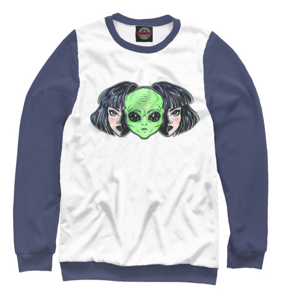 Мужской свитшот с изображением Внутренний мир цвета Белый