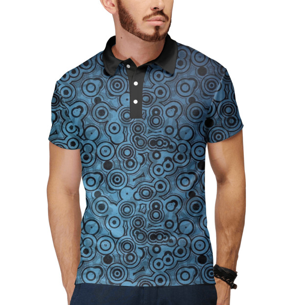 Мужское поло с изображением Urban цвета Белый