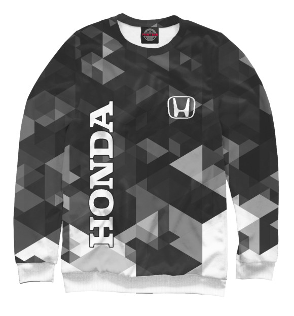 Свитшот для мальчиков с изображением HONDA цвета Белый