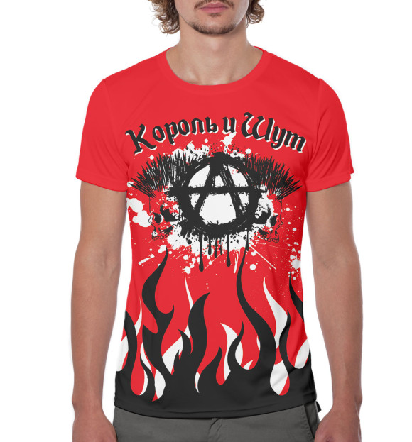 Мужская футболка с изображением Король и Шут цвета Белый