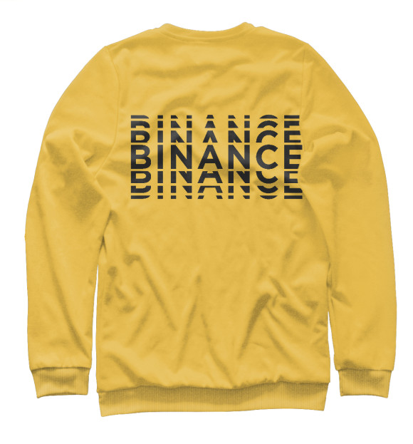 Свитшот для мальчиков с изображением Binance цвета Белый