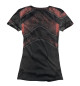 Женская футболка Black & Red Metal
