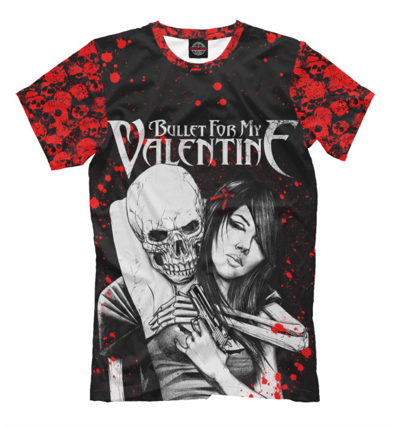 Футболка для мальчиков с изображением Bullet For My Valentine цвета Молочно-белый