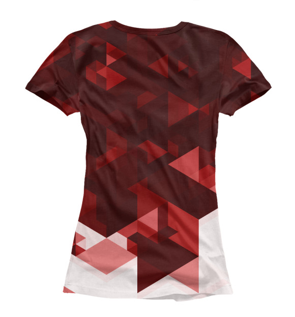Футболка для девочек с изображением Roma FC Abstract цвета Белый