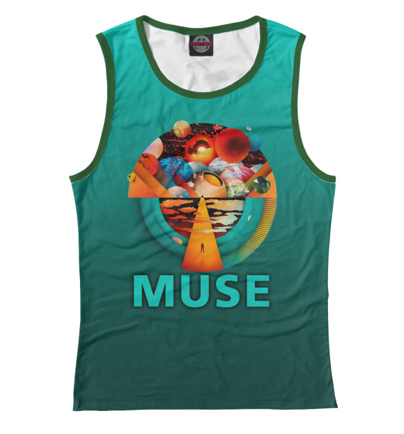 Майка для девочки с изображением Muse цвета Белый