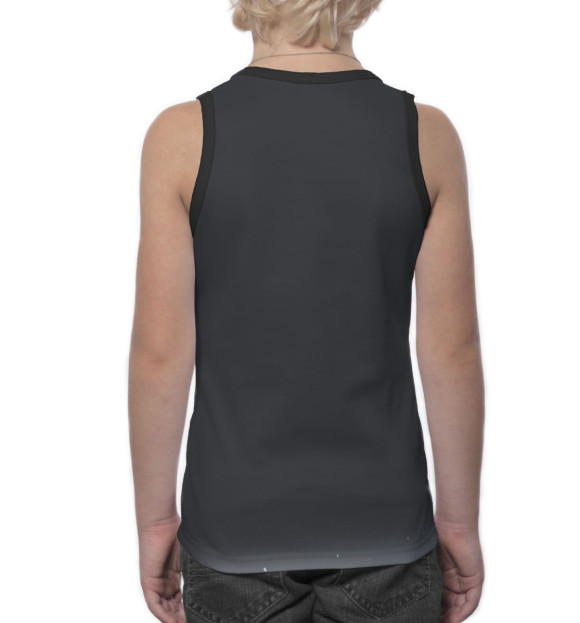 Майка для мальчика с изображением Хаски цвета Белый