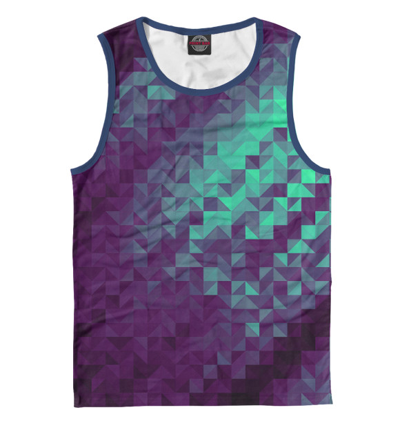 Майка для мальчика с изображением Геометрия цвета Белый