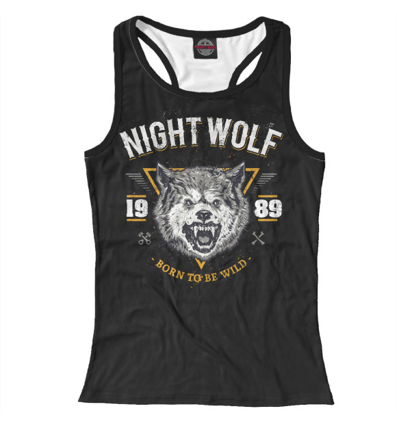 Женская майка-борцовка с изображением Год рождения 1989 цвета Белый