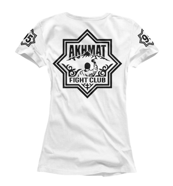 Женская футболка с изображением Akhmat ACA цвета Белый