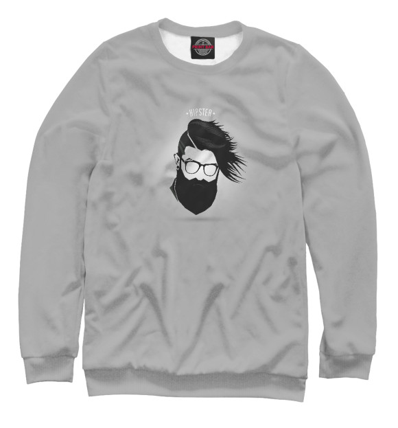 Свитшот для девочек с изображением Fashion man цвета Белый