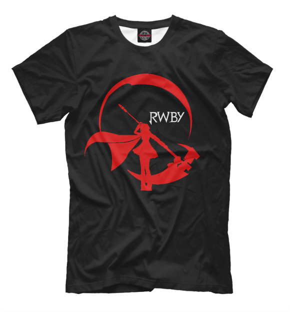 Мужская футболка с изображением RWBY цвета Черный