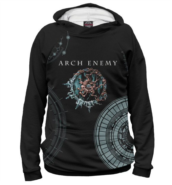 Женское худи с изображением Arch Enemy цвета Белый