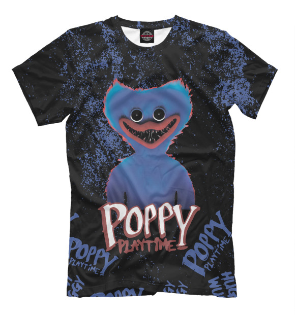 Мужская футболка с изображением Poppy Playtime цвета Белый
