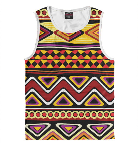 

Майки Print Bar, Белый, Африканский узор
