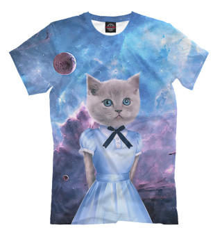 Мужская футболка Коты в платьях
