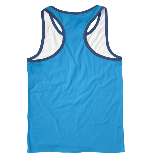 Мужская майка-борцовка с изображением футбол цвета Белый