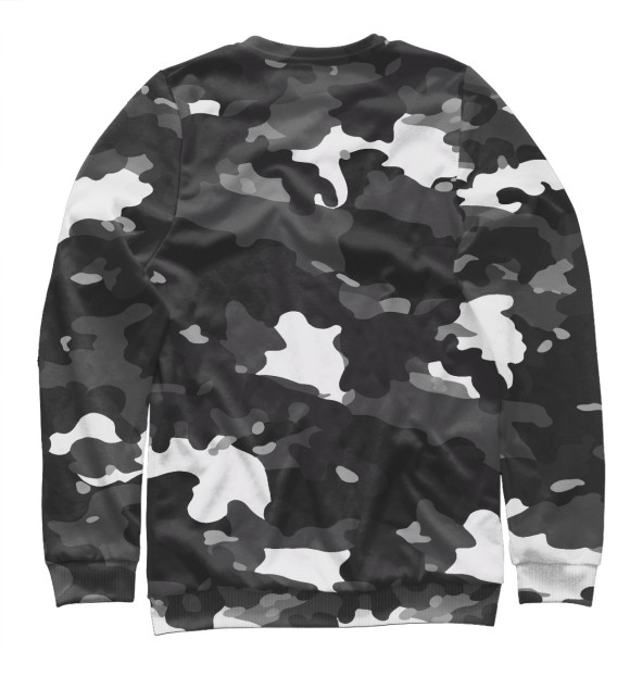 Свитшот для девочек с изображением Camouflage цвета Белый