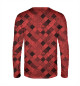 Мужской лонгслив Vans of the wall (Red and Black)