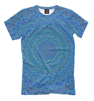 Мужская футболка Blue Mandala