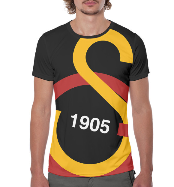 Мужская футболка с изображением Galatasaray цвета Белый