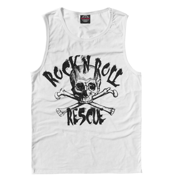 Майка для мальчика с изображением Rock'n'Roll цвета Белый