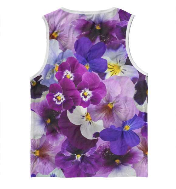 Майка для мальчика с изображением Цветочки цвета Белый