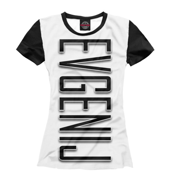 Футболка для девочек с изображением Evgenij-black цвета Белый