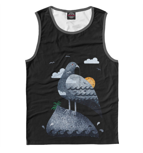 

Майки Print Bar, Белый, Голубь