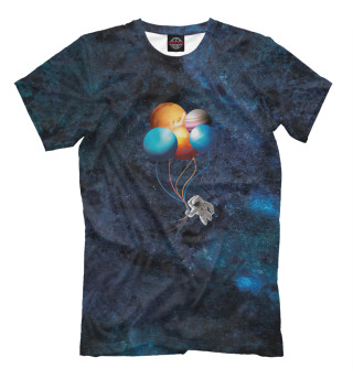 Мужская футболка Astronaut Holding Planet