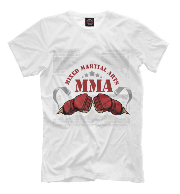 Футболка для мальчиков с изображением MMA цвета Белый