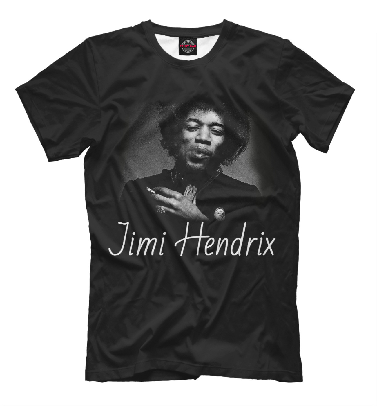 Мужская Футболка Jimi Hendrix, артикул: MZK-530914-fut-2