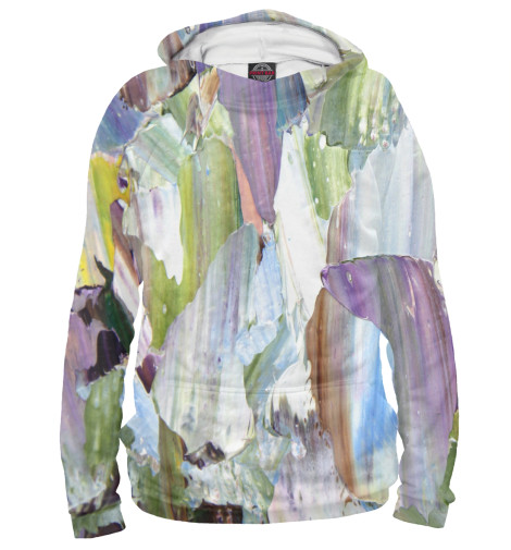 

Худи Print Bar, Белый, Пионы