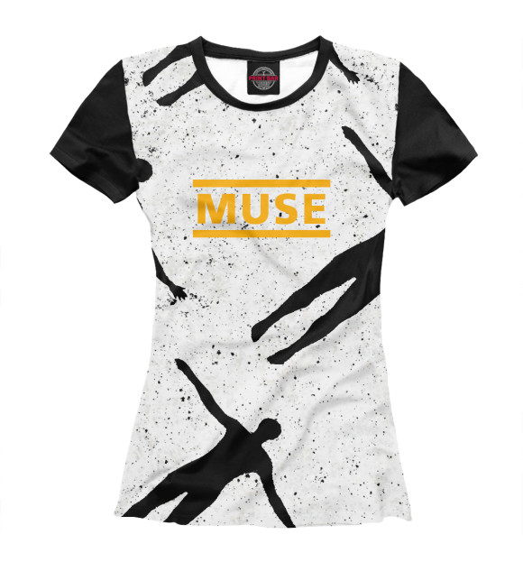 Женская футболка с изображением Muse цвета Белый