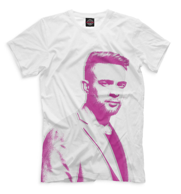 Футболка для мальчиков с изображением Егор Крид цвета Молочно-белый