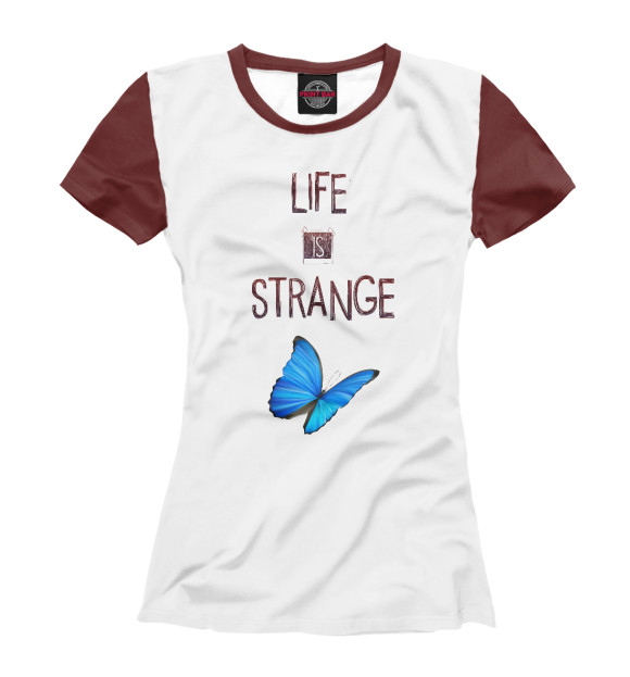 Женская футболка с изображением Life Is Strange цвета Белый