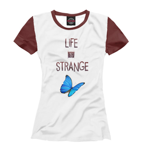 Футболка для девочек с изображением Life Is Strange цвета Белый